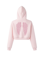 Angel Wings Crop Hoodie