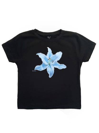 Blue Lilium Baby Tee