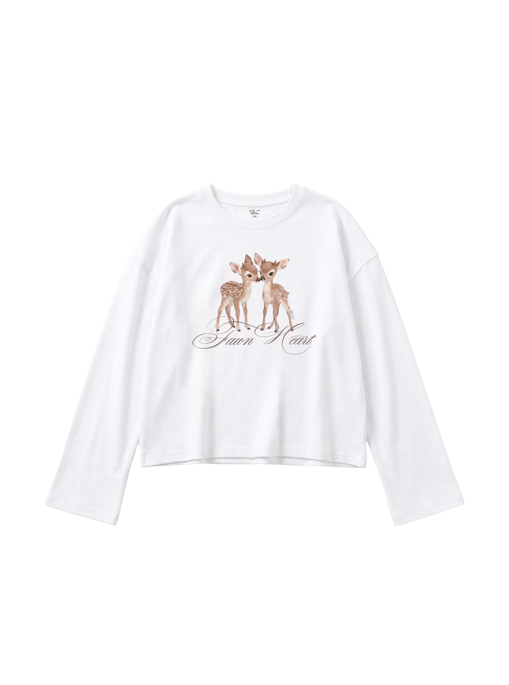 Fawn Heart Flare-Cuff Top