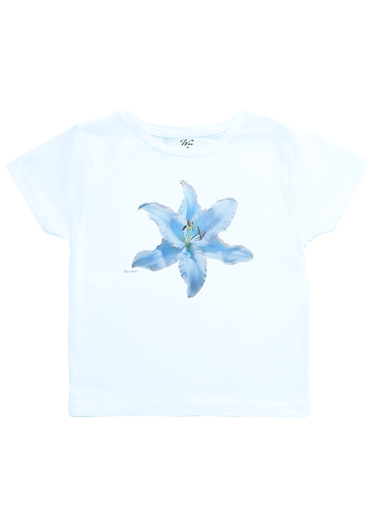Blue Lilium Baby Tee