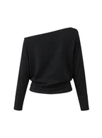 Brunette Privilege One-Shoulder Top