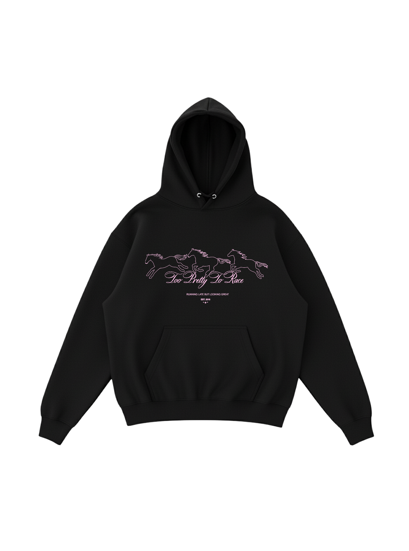 Too Pretty To Race Hoodie