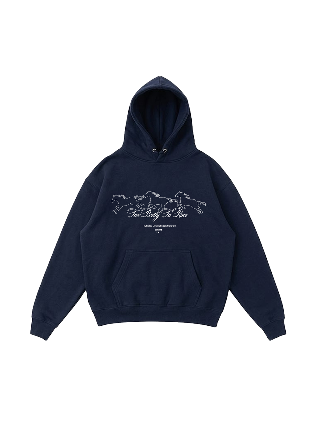Too Pretty To Race Hoodie