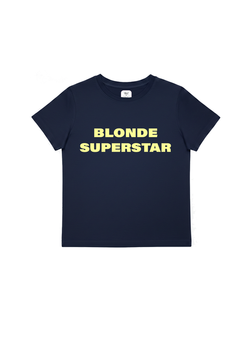 Blonde Superstar Baby Tee