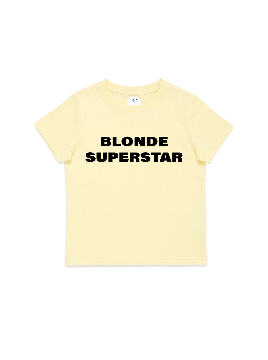 Blonde Superstar Baby Tee