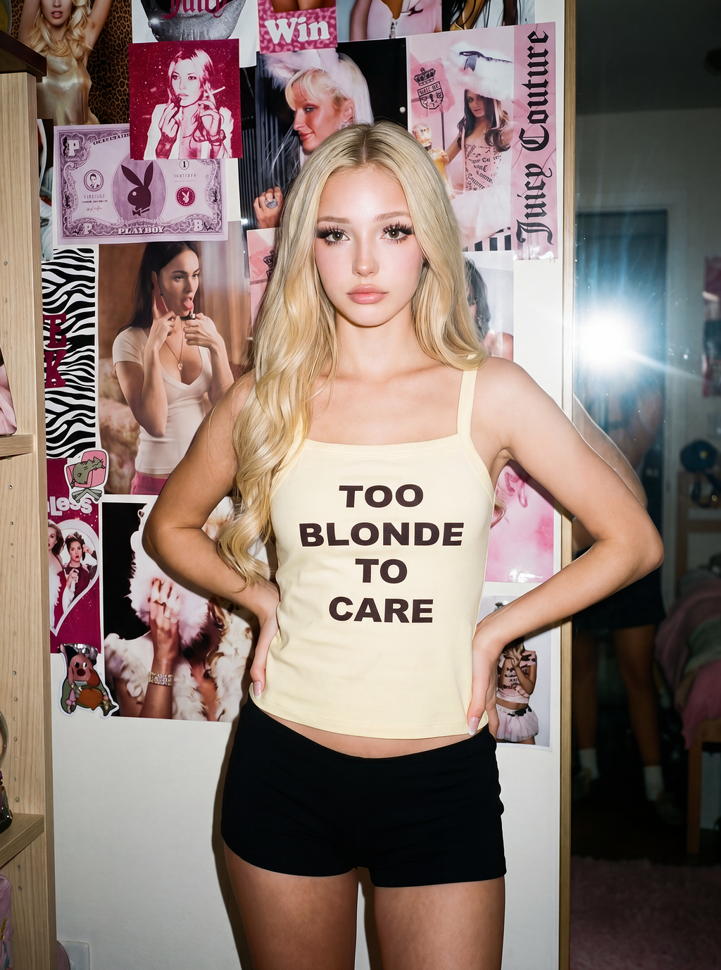 Too Blonde To Care Tank Top