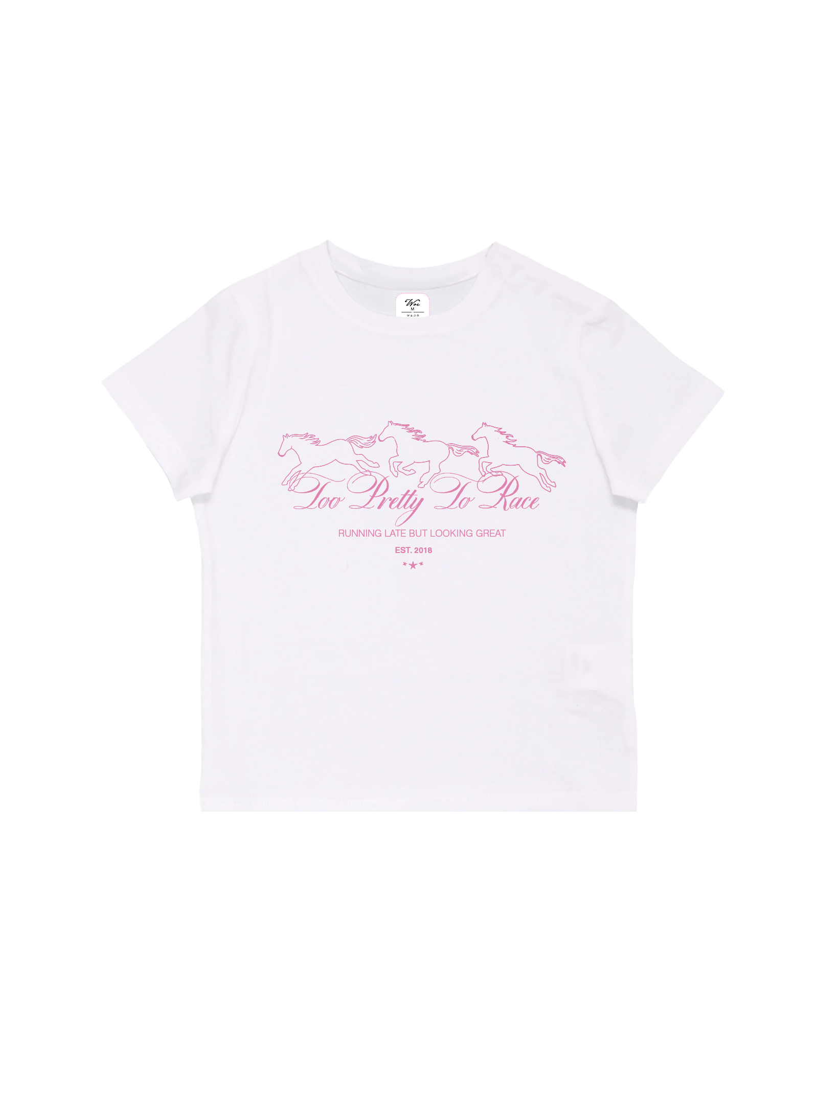 Too Pretty To Race Baby Tee