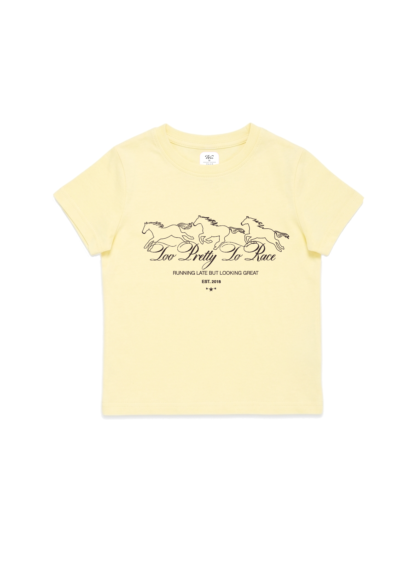 Too Pretty To Race Baby Tee