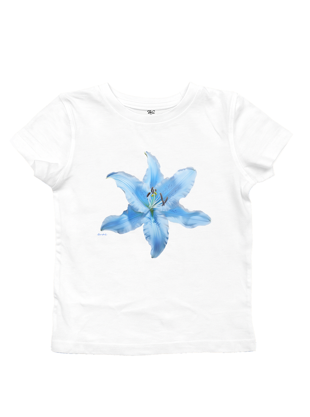 Blue Lilium Baby Tee