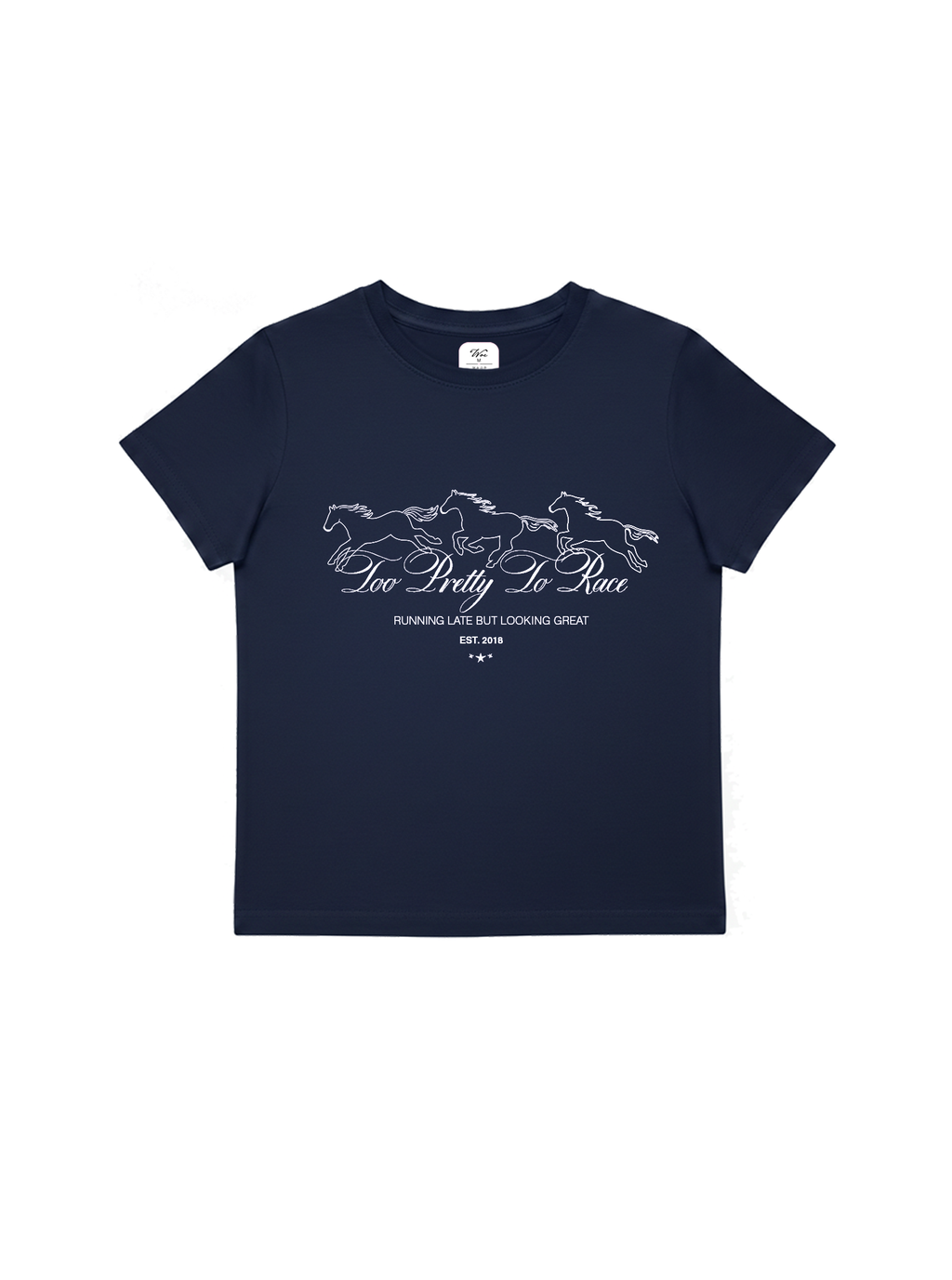 Too Pretty To Race Baby Tee