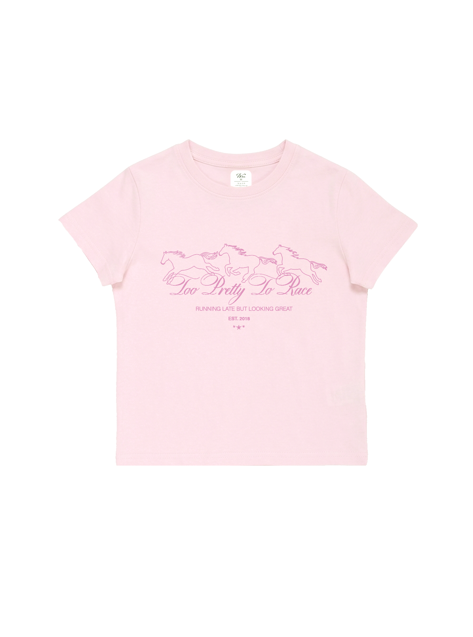 Too Pretty To Race Baby Tee