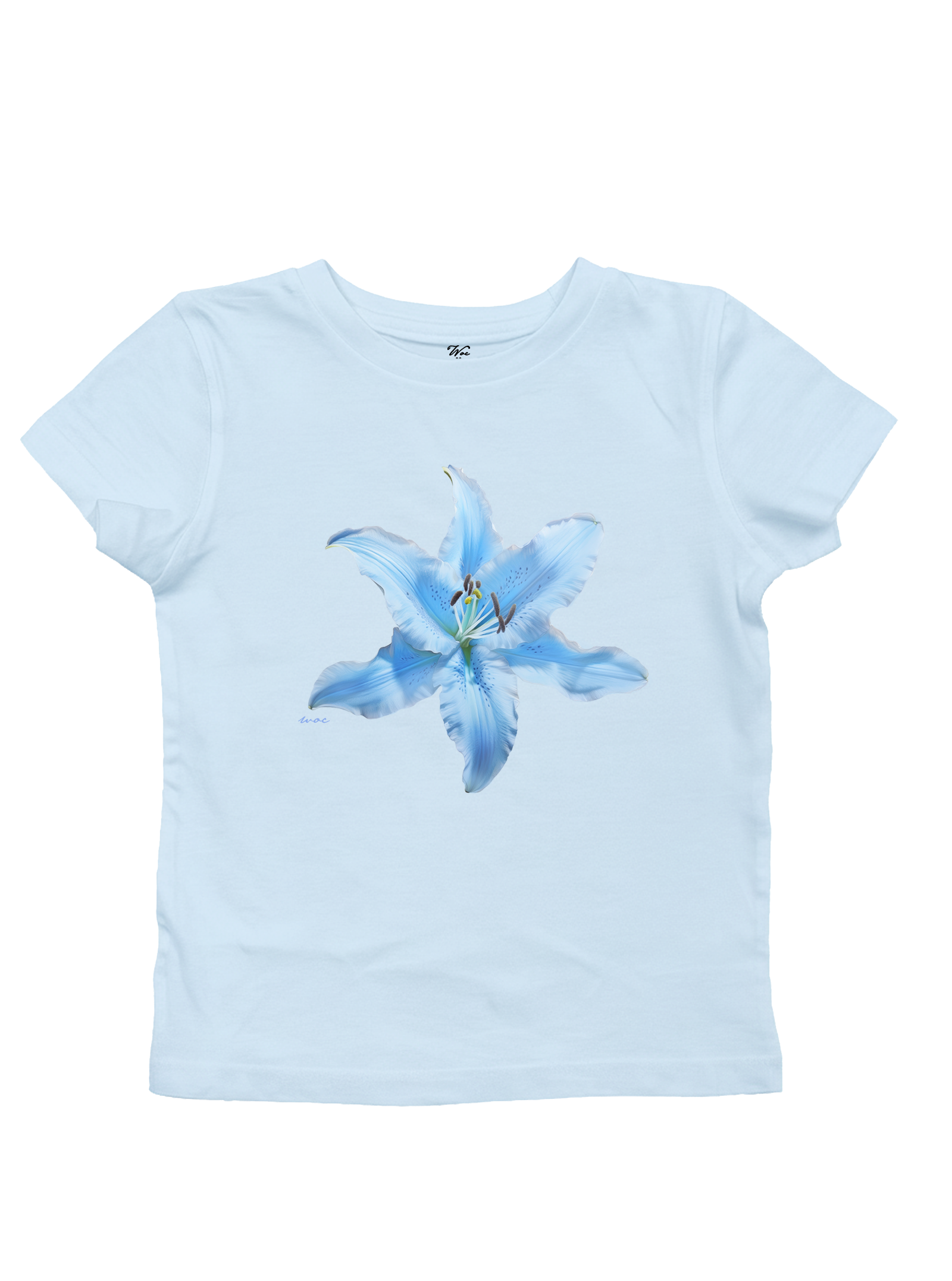 Blue Lilium Baby Tee