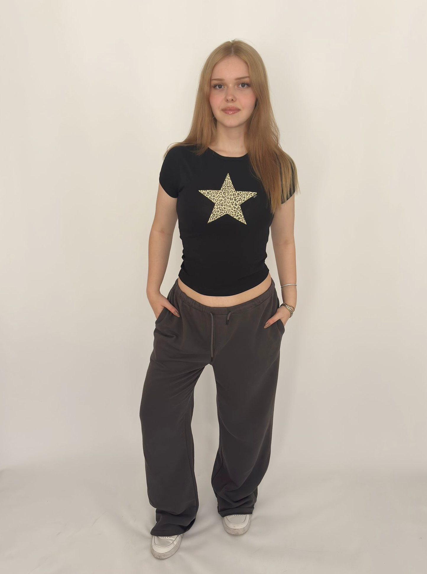 "Leopard Star" Baby Tee